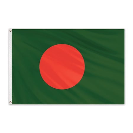Clearance Bangladesh 4'x6' Nylon Flag